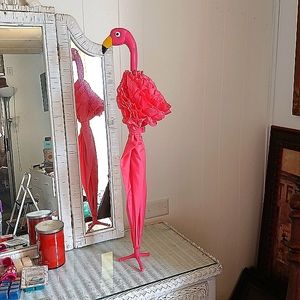 NEW PINK FLAMINGO UMBRELLA